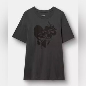 TORRID Floral Heart Oversized Heritage Jersey Tunic Tee